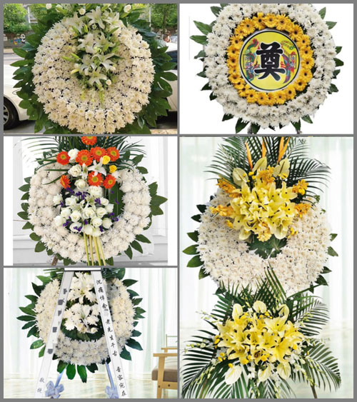 河南南阳宛城区高庙乡老薛营村花圈速递
